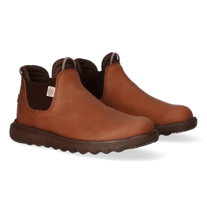 Branson Craft Leather Dames Boots Cognac