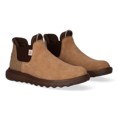 Branson Suede Dames Boots Cognac