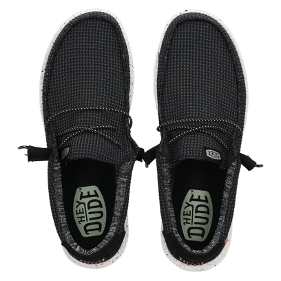 Wally Sport Mesh Heren Instappers Black/White