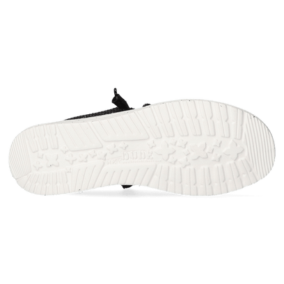 Wally Sport Mesh Heren Instappers Black/White