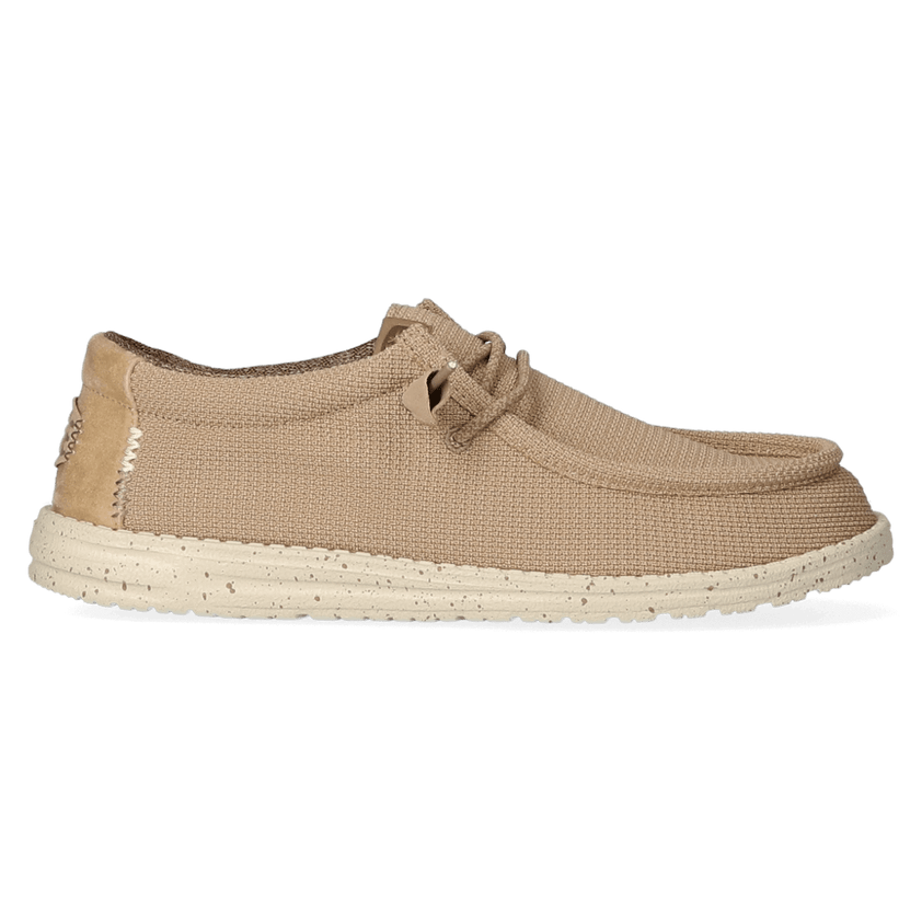 Wally Sport Mesh Heren Instappers Tan/White