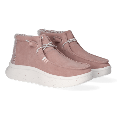 Wendy Peak Hi Suede Dames Instappers Blush