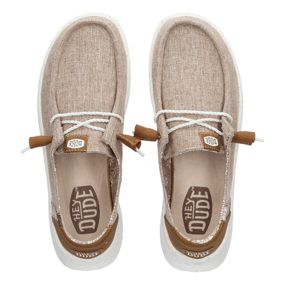 Wendy Peak Woven Dames Instappers Brown