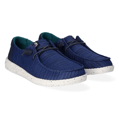 Wendy Sport Mesh Dames Instappers Navy/White