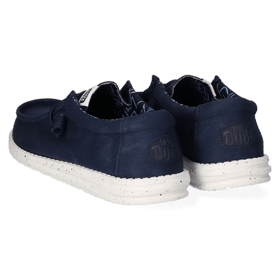 Wally Canvas Heren Instappers Navy