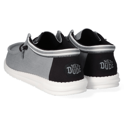 Wally Letterman Heren Instappers Light Grey/White
