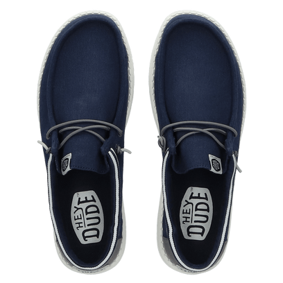 Wally Letterman Heren Instappers Navy/Grey