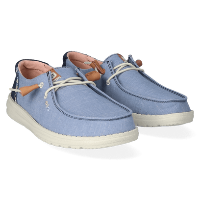 Wendy Chambray Boho Dames Instappers Blue