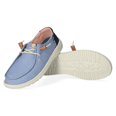 Wendy Chambray Boho Dames Instappers Blue