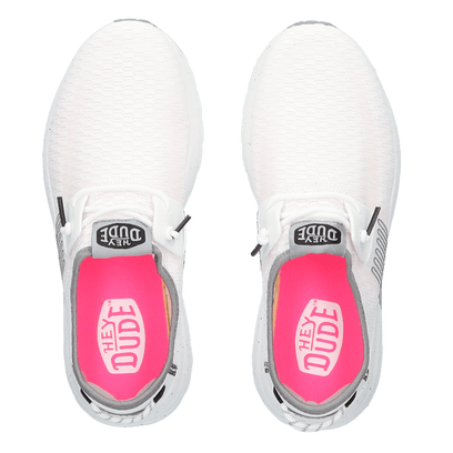 Sirocco Sport Stripe Dames Sneakers White