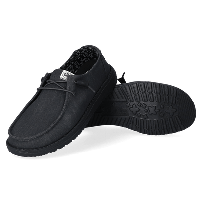 Wendy Canvas Dames Instappers Black/Black