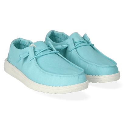 Wendy Canvas Dames Instappers Turquoise