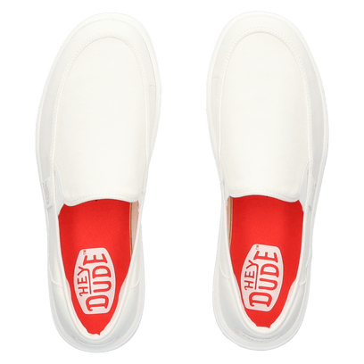 Sunapee Canvas Heren Instappers White/White