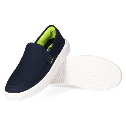 Sunapee Canvas Heren Instappers Navy/White