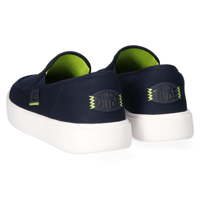 Sunapee Canvas Heren Instappers Navy/White