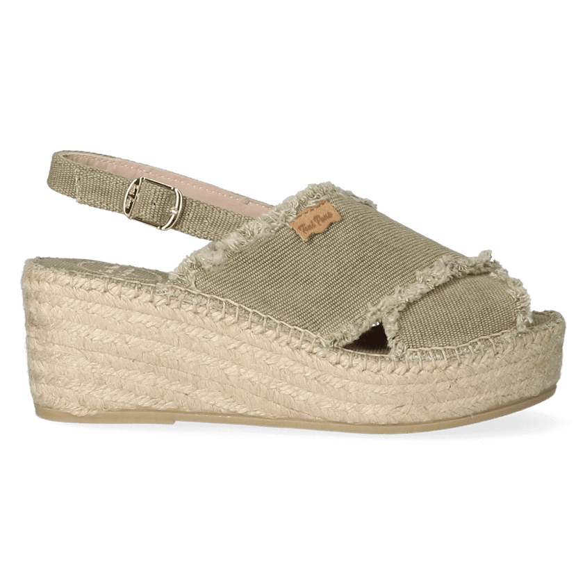 Iliana Dames Espadrilles Caqui Vintage