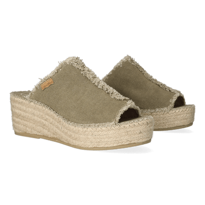 Itaca Dames Espadrilles Caqui