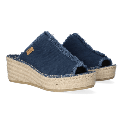 Itaca Katoen Dames Espadrilles Mari