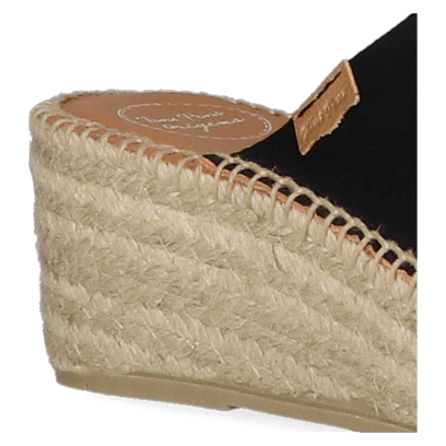 Ivonne Dames Espadrilles Negre