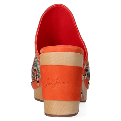 Woodlander Dames Clogs Marrakess Multi/Blue