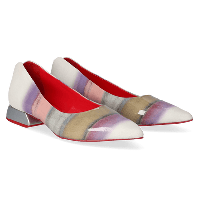Labio Dames Flats Pagos Multicolour White