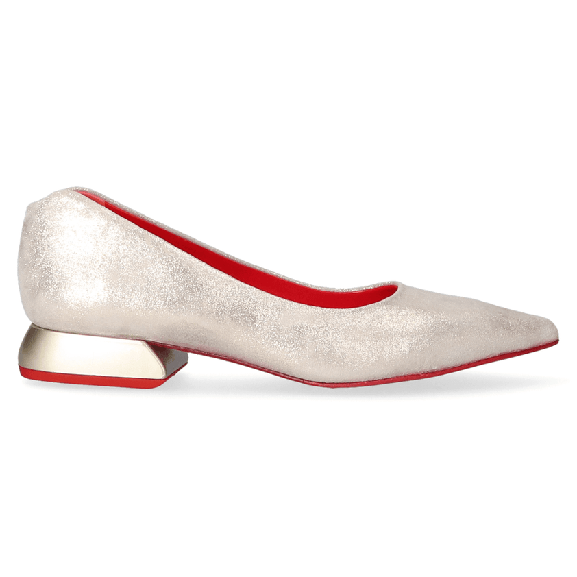 Labio Dames Flats Vilian Platinum