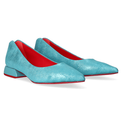 Labio Dames Flats Vilian Turquoise