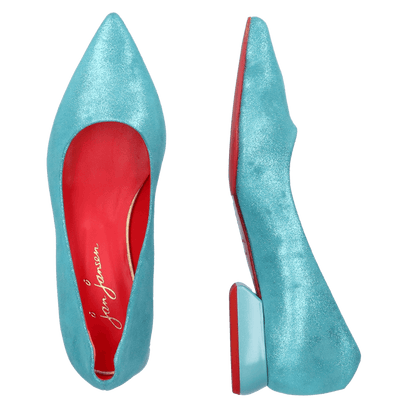 Labio Dames Flats Vilian Turquoise