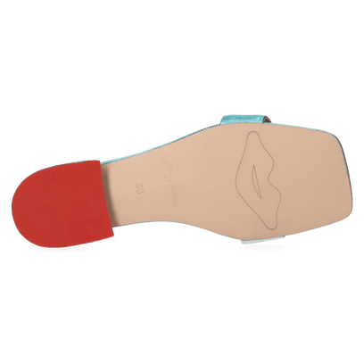 Cupido Dames Slippers Metallic Blue