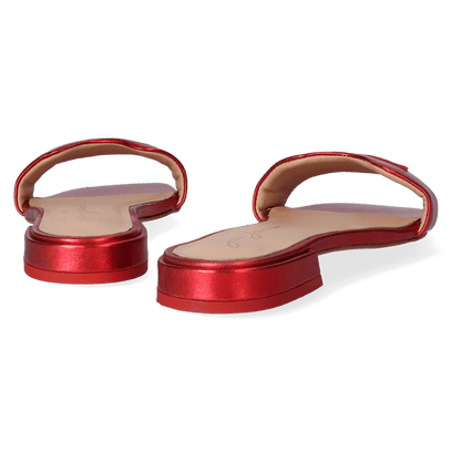 Cupido Dames Slippers Metallic Red