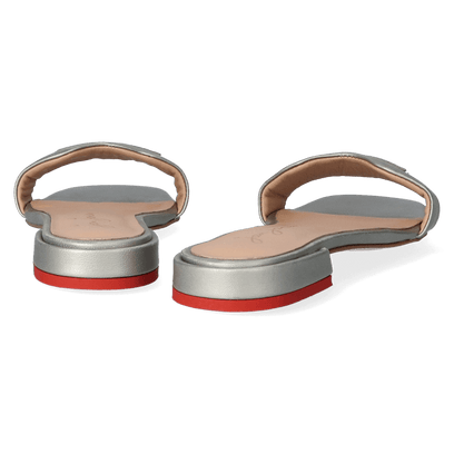 Cupido Dames Slippers Metallic Platino