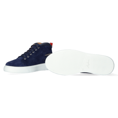 Eastwood Heren Sneakers Camoscio Blue