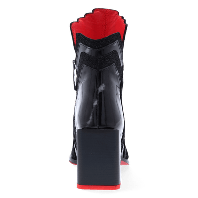 Miami Beach Dames Enkellaarsjes Skala Negro/Burton P1