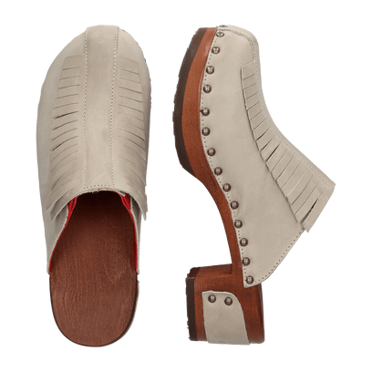 Wood Nymph Dames Clogs Panna