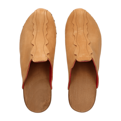 Knock On Wood Dames Clogs Cuoio