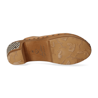 Knock On Wood Dames Clogs Cuoio