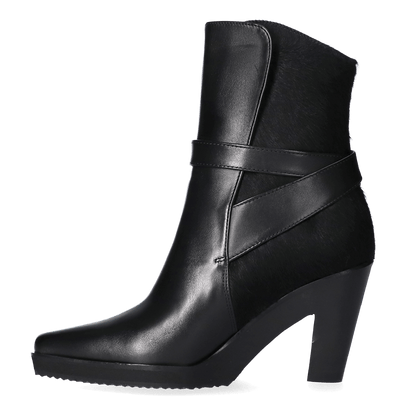 Emilia Dames Enkellaarsjes Nero