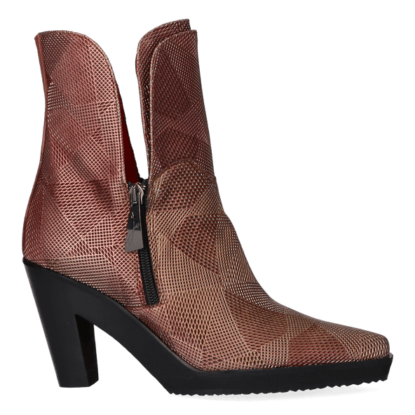 Coraline Dames Enkellaarsjes Metal Rosso Coraline Dames Enkellaarsjes Metal Rosso