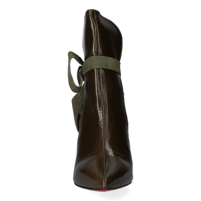 Amelie Dames Enkellaarsjes Olive