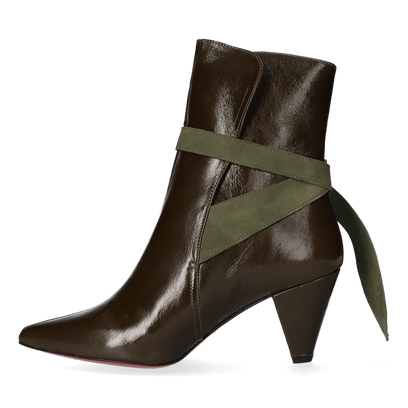 Amelie Dames Enkellaarsjes Olive
