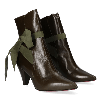 Amelie Dames Enkellaarsjes Olive