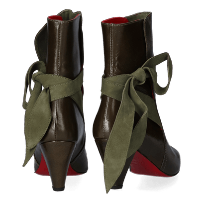 Amelie Dames Enkellaarsjes Olive