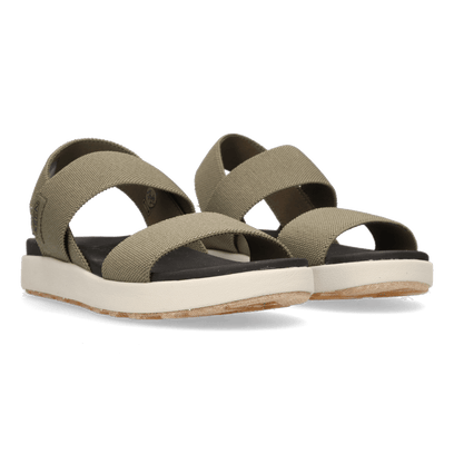 Elle Backstrap Dames Sandalen Dusty Olive