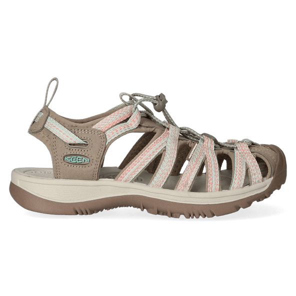 Whisper Dames Wandelsandalen Taupe/Coral Whisper Dames Wandelsandalen Taupe/Coral