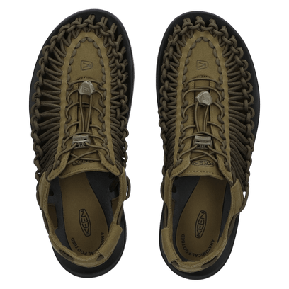 Uneek Heren Sandalen Dark Olive/Black