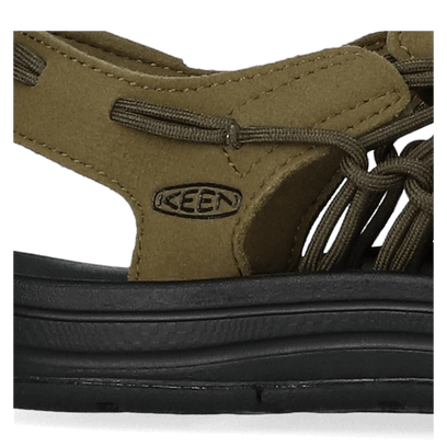 Uneek Heren Sandalen Dark Olive/Black
