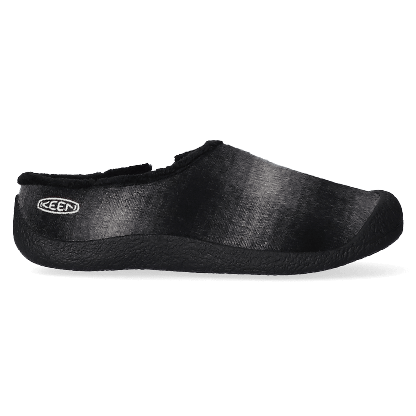 Howser Slide Dames Slip-On Black Plaid/Dark Grey