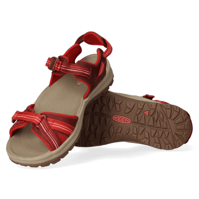 Terradora II Dames Wandelsandalen Dark Red/Coral