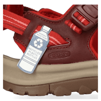 Terradora II Dames Wandelsandalen Dark Red/Coral