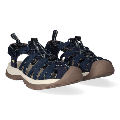 Whisper Dames Wandelsandalen Navy/Birch